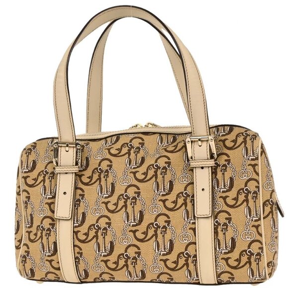Gucci Beige Canvas Interlocking Handbag 170009 001364 177566 - Picture 2 of 9